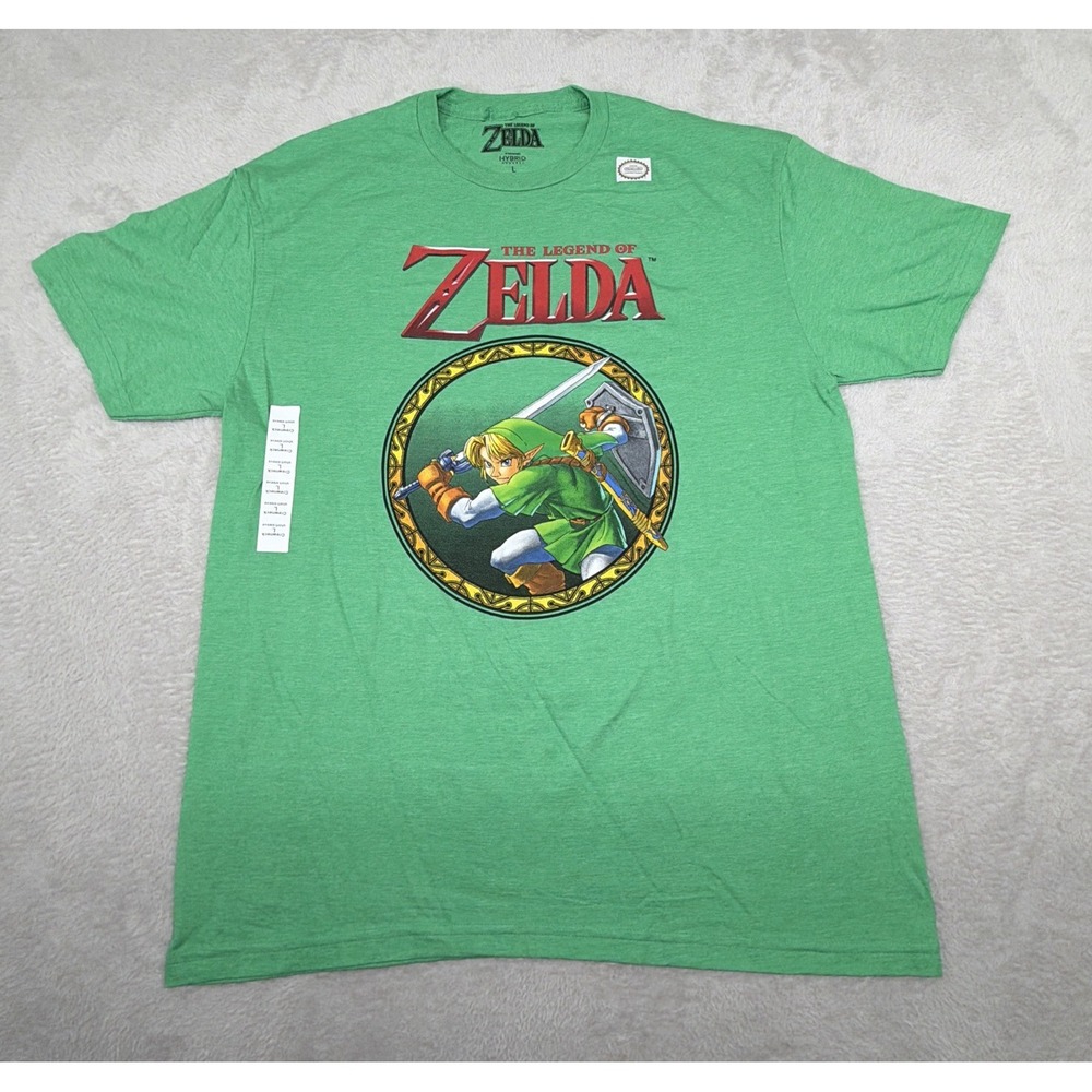 Nintendo Hybrid Apparel The Legends Of Zelda Crewneck T-shirt Men's Size Large